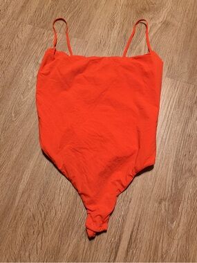 SKIMS Bright Red One-Piece Bodysuit